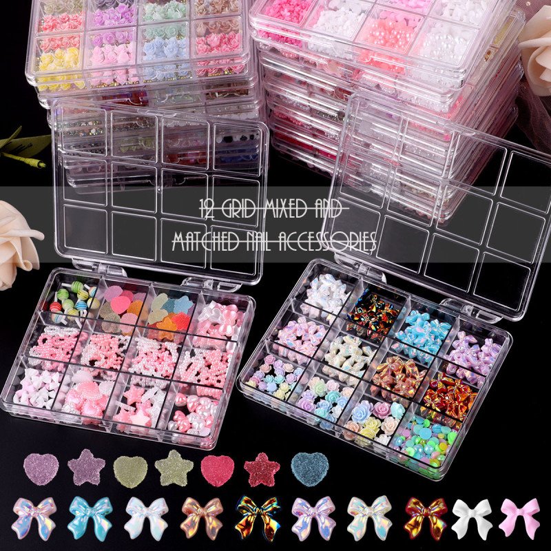 PERLE 3D Flower Nails Art Charms Summer (3X4)